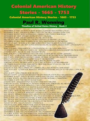cover image of Colonial American History Stories